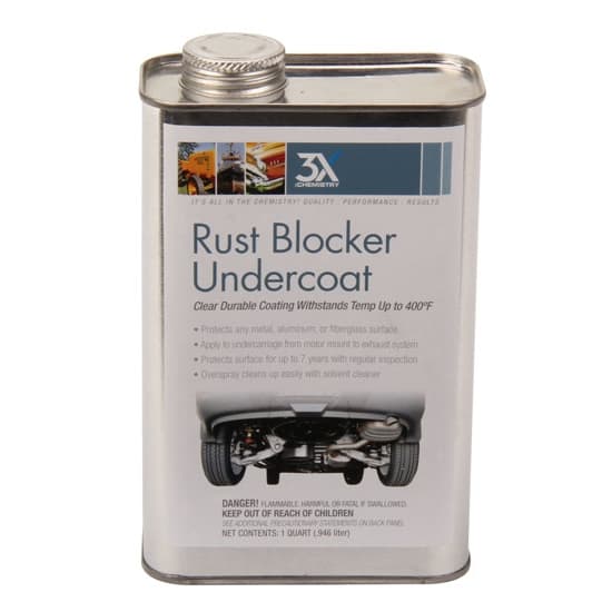 3X Chemistry 4196 Rust Blocker Undercoat, Quart Can