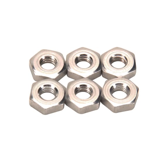 Aluminum Jam Nuts, 10-32 RH, Pack/6