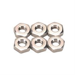 Aluminum Jam Nuts, 10-32 RH, Pack/6