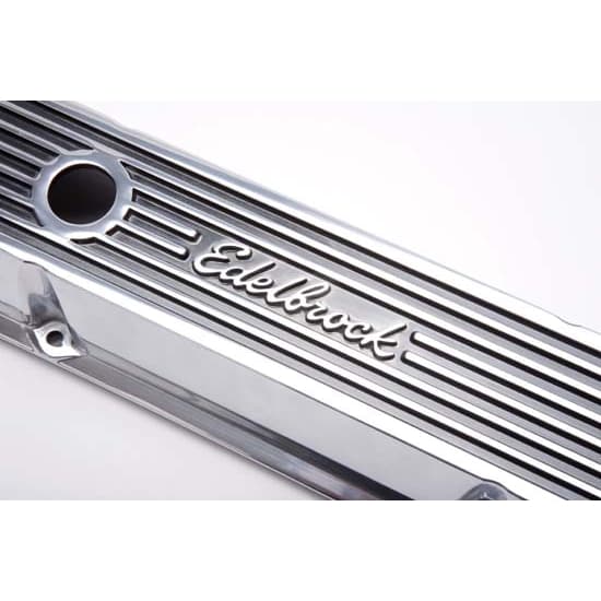 Edelbrock 4262 Elite Series Valve Cover Set, Small Block Chevy 