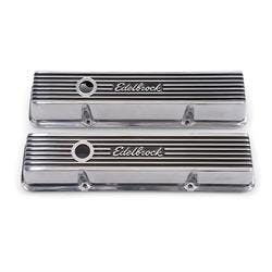 Edelbrock 4262 Elite Series Valve Cover Set, Small Block Chevy 