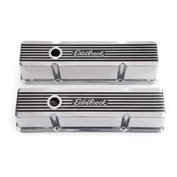 Edelbrock 4263 Elite Series Valve Cover Set, Small Block Chevy 