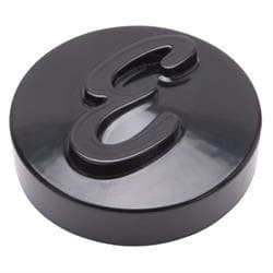 Edelbrock 4270 E Logo Black Anodized Nut for Pro-Flo Air Cleaners