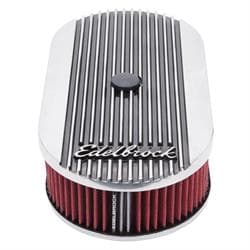 Edelbrock 4273 Elite II Air Cleaner, Oval, Single Carb