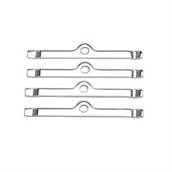 Edelbrock 4404 Chrome Valve Cover Hold Down Tab Set,Small Block Chevy 
