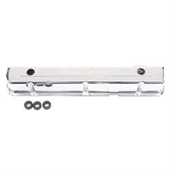 Edelbrock 4477 Signature Series Chrome Valve Cover Set, Chevy L6 