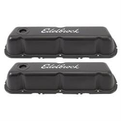 Edelbrock 4603 Signature Series Black Valve Cover Set, Ford 