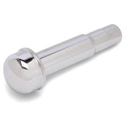 Edelbrock 4803 Chrome Oil Filler Tube, Steel, Press-In 