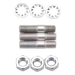 Edelbrock 8006 Edelbrock Carburetor Stud Kit, Steel, Cadmium Plated 