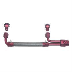 Edelbrock 8088 Dual-Quad Fuel Hose Kit, Chrome