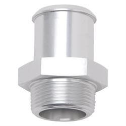 Edelbrock 8188 Pipe to Hose Barb Fitting, 5/8 to 3/8, Clear Anodized