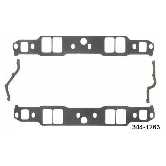Fel-Pro P1263 Small Block Chevy Intake Manifold Gaskets-1.31x2.02 Inch