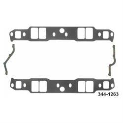 Fel-Pro P1263 Small Block Chevy Intake Manifold Gaskets-1.31x2.02 Inch