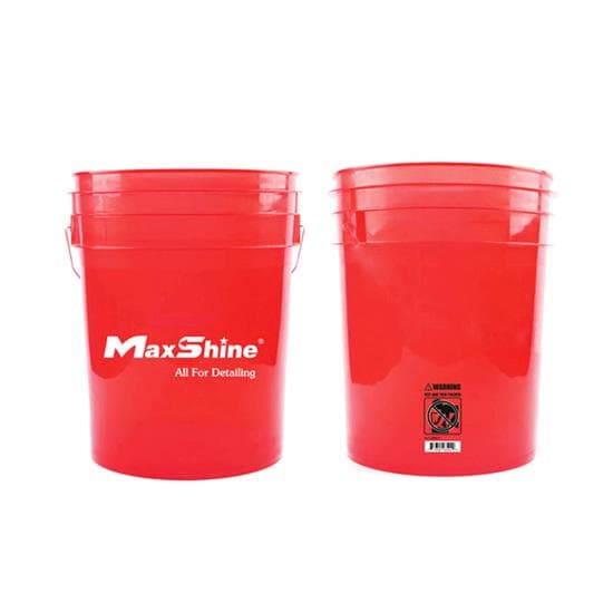Maxshine MSB002-R Transparent Red Detailing Bucket, 5 GAL