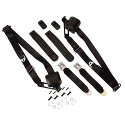 Morris MCSBGM-5A-BK 3-Point Seat Belt Kit, 66-67 Nova, Front Seats