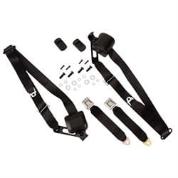 Morris MCSBGM-5A-BK-BS 3-Point Seat Belt Kit, 66-67 Nova, Bench Seat