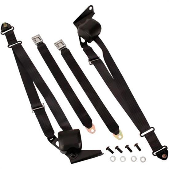 Morris MCTKGM-1-BK-BS 3-Point Seat Belt Kit, 67-72 GM Pickup, Bench