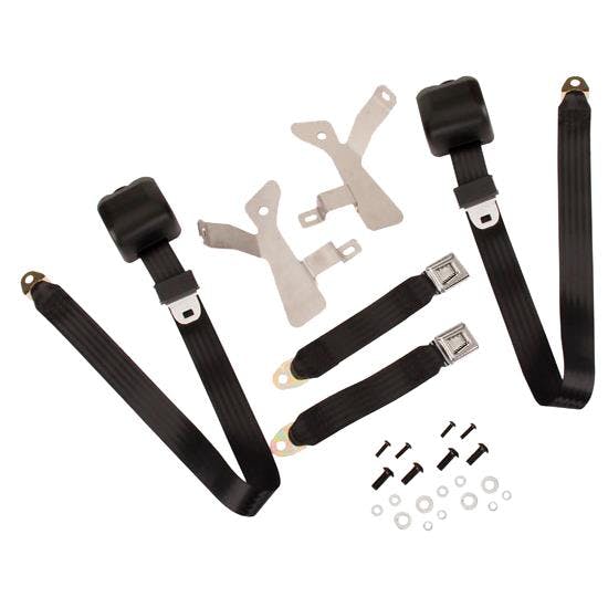 Morris MCSBGMR-1-BK 3-Point Seat Belt Kit, 1969 Camaro, Rear Seat