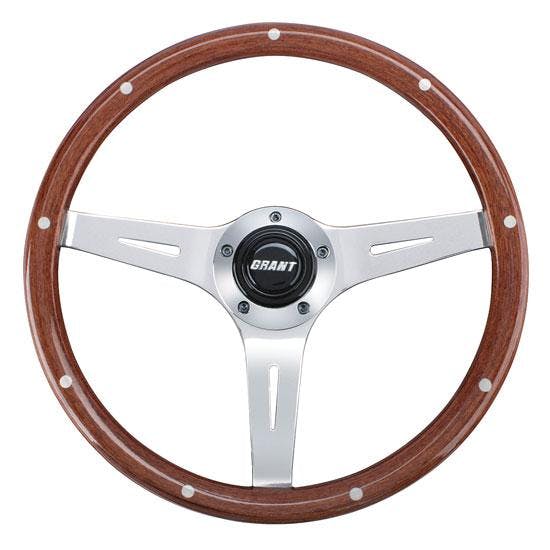 Grant 1175 Collectors Edition 14 In 3-Spoke Rivet Wood Steering Wheel