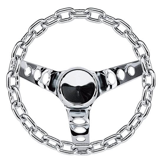 Grant 741 Chain 3-Spoke Steering Wheel, 10 Inch
