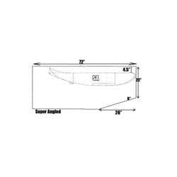 HRP STW0502B-SA-KIT Sprint Car Top Wing, Dished W/ Super Boards