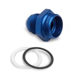 Holley 26-74 Fuel Inlet Fitting Center Hung Bowl, 7/8-20 to -8 AN