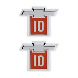 Holley 04-568 1964 Chevrolet C10 Fender Badge, Pair