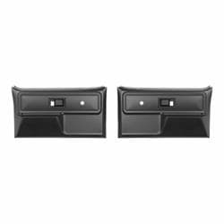 Holley 05-279 Interior Door Panels, Black, 77-80 GM C/K Truck