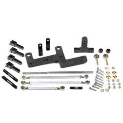 Weiand 7167 Carburetor Linkage with In-Line Mounted 4V Carburetors