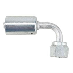 Crimp-On A/C O-Ring Fitting, 90 Degree, -6 AN