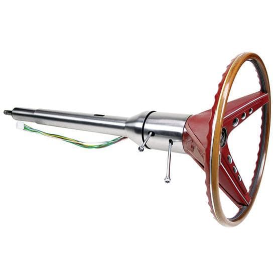 Ididit 1300644010 1968 Mustang Tilt Steering Column, Plain Steel