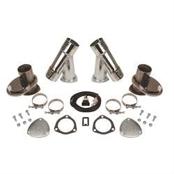 Dougs Headers DEC250AK Steel Electric Exhaust Cut-Out Kit, 2.5 Inch