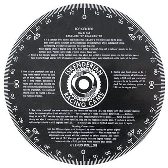 Isky Racing Cams 7-DW 7 Inch Degree Wheel