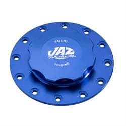 Jaz 391-730-11 Billet Threaded Fuel Cell Cap, 12-Bolt, Blue