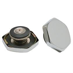 Spectre 4338 Hexagon Chrome Radiator Cap, 14-18 PSI, Each