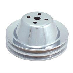 Spectre 4378 Chrome Water Pump Pulley, Chevy 265-350, GMC 283-327