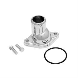 Spectre 4727 Straight Water Neck, Chrome/Zinc Alloy, Chevy V8, Each