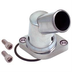 Spectre 4930 45 Degree Water Neck, Pol Alum, O-Ring, Chevy, Each