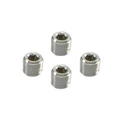 Spectre 6038 Steel Pipe Plug Fittings, 1/8 Inch NPT, Chrome, Set of 4
