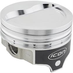 Icon Chevy 350 Forged Pistons, Dish, 5.7 Rod