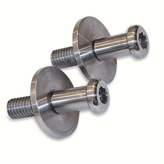 Eddie Motorsports MS277-20M Door Striker Bolts, Raw Machined