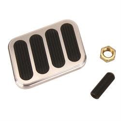 Lokar BFG-6013 Billet Aluminum XL Series Brake Pedal Pad w/Rubber