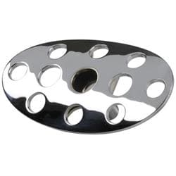 Lokar BAG-6153 Lakester Steel Automatic Brake Pedal Pad, Chromed