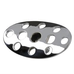 Lokar BAG-6153 Lakester Steel Automatic Brake Pedal Pad, Chromed