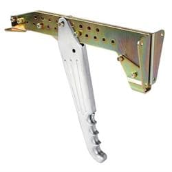 Lokar EHB-9200 Under-Dash Emergency Brake Arm, Brushed Aluminum