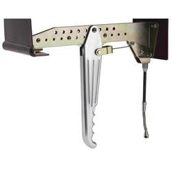 Lokar EHB-9200 Under-Dash Emergency Brake Arm, Brushed Aluminum