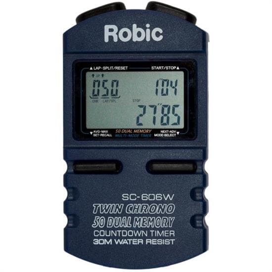Robic SC606W Dual Memory Stopwatch W/ Advanced Countdown Timer