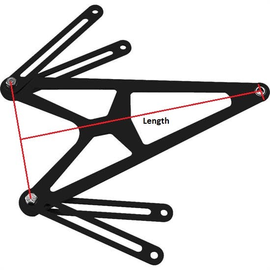 Speedway Milled Aluminum Jacobs Ladder Assembly, 7 Inch Straps