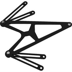 Speedway Milled Aluminum Jacobs Ladder Assembly, 7 Inch Straps