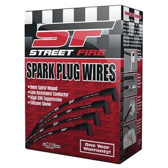 MSD 5543 Street-Fire Spark Plug Wires Set, Ford 289-302 Socket